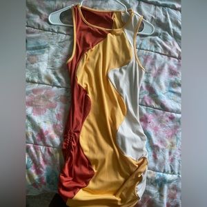 SHEIN Scrunched Side Dress